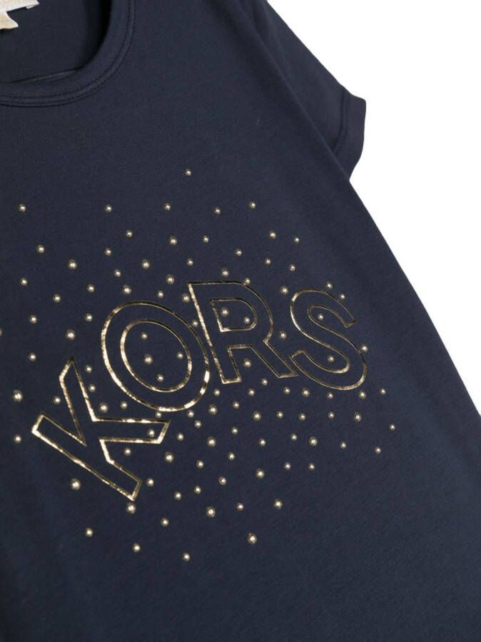 Michael Kors Kids T-shirt met logo Blauw