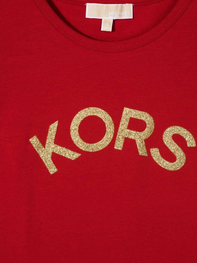 Michael Kors Kids T-shirt met logo Rood