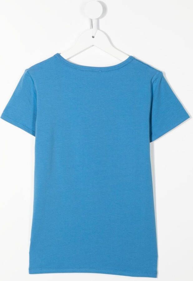 Michael Kors Kids T-shirt met logoprint Blauw