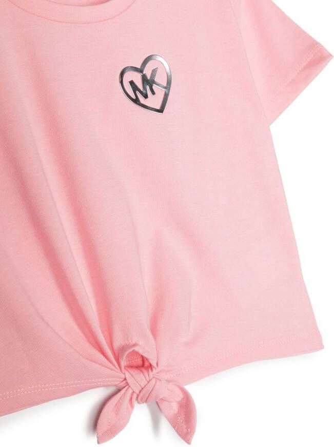 Michael Kors Kids T-shirt met logoprint Roze