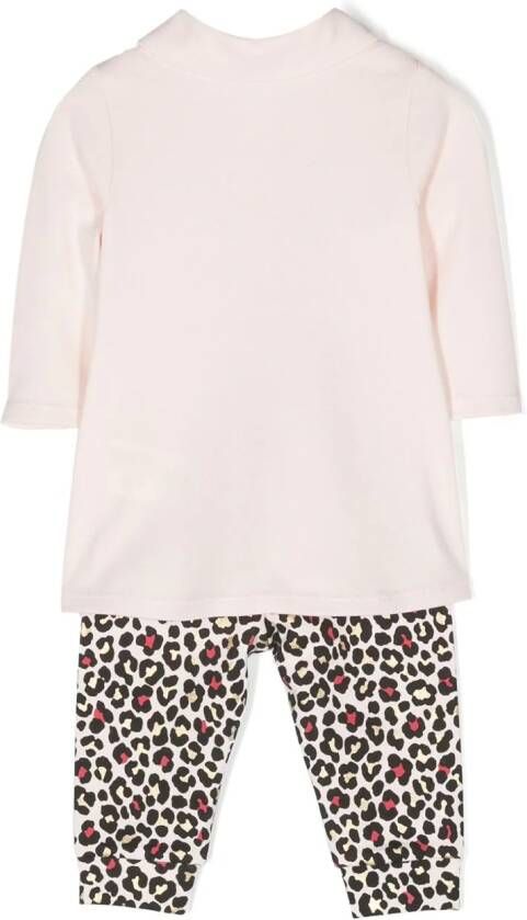Michael Kors Kids Top en broek met geborduurd logo Roze