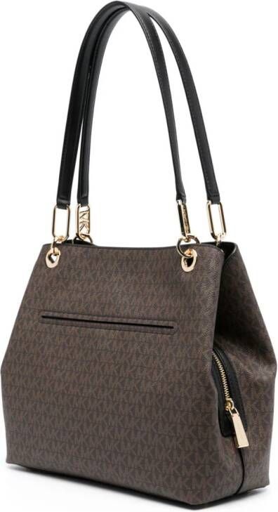 Michael Kors Leren shopper Bruin