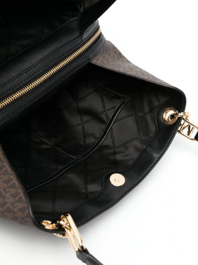Michael Kors Leren shopper Bruin
