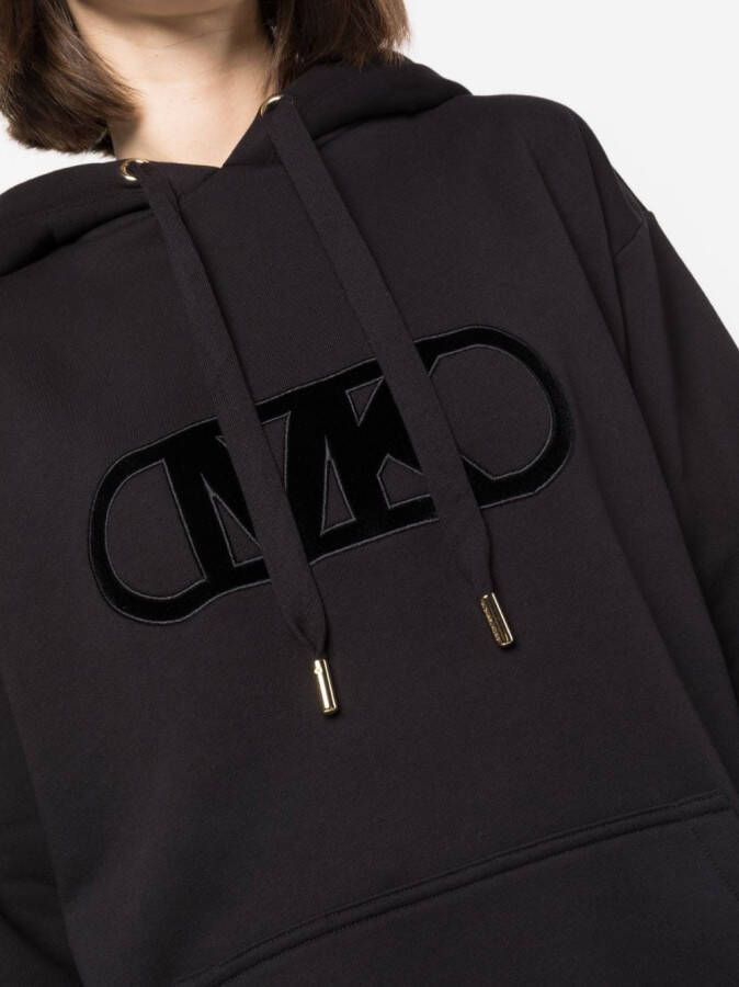 Michael Kors Hoodie met logo-reliëf Zwart