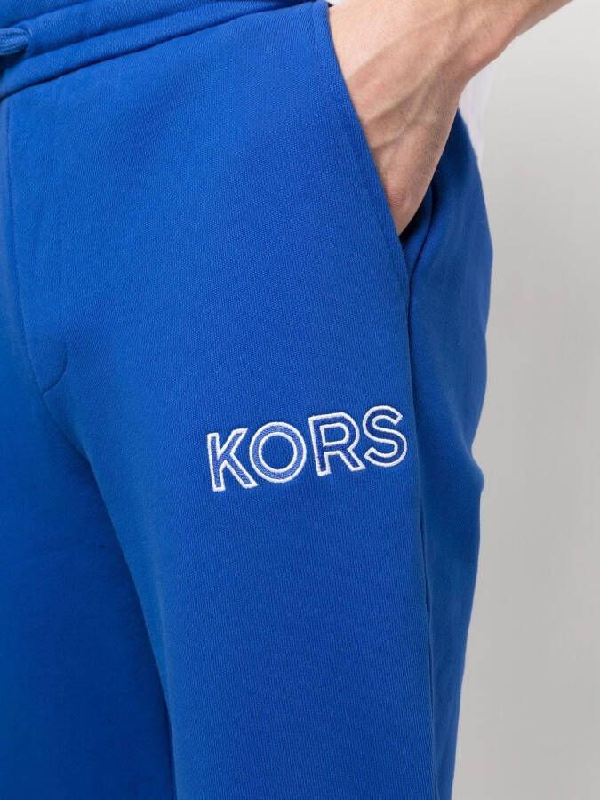 Michael Kors Trainingsbroek met geborduurd logo Blauw