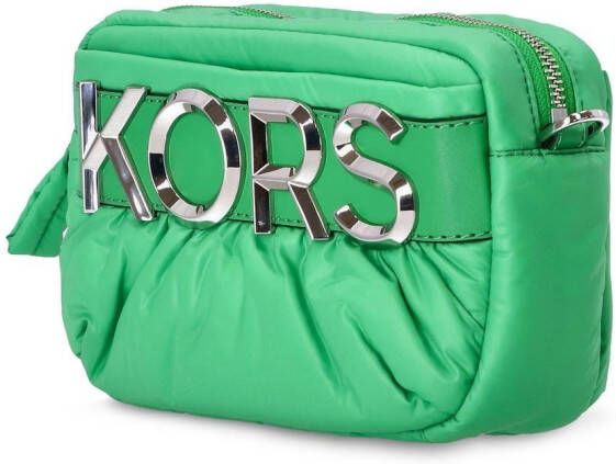 Michael Kors Crossbodytas met logoplakkaat Groen