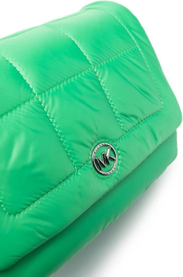 Michael Kors Crossbodytas met logoplakkaat Groen