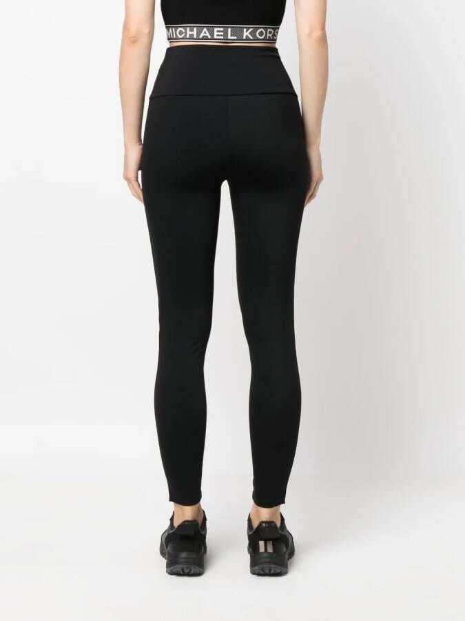 Michael Kors Legging met logoband Zwart