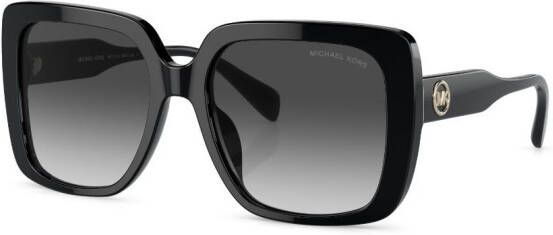 Michael Kors Mallorca zonnebril met vierkant montuur Zwart