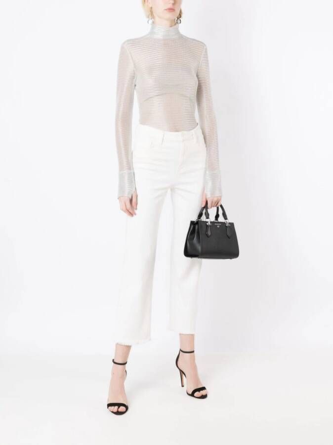 Michael Kors Marilyn leren crossbodytas Zwart