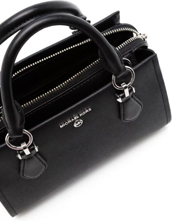 Michael Kors Marilyn leren crossbodytas Zwart
