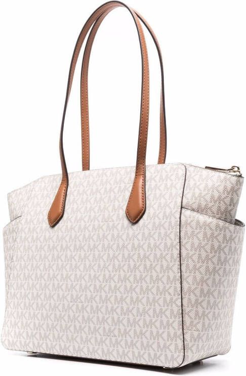 Michael Kors Marilyn shopper met logo Beige