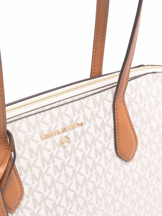 Michael Kors Marilyn shopper met logo Beige