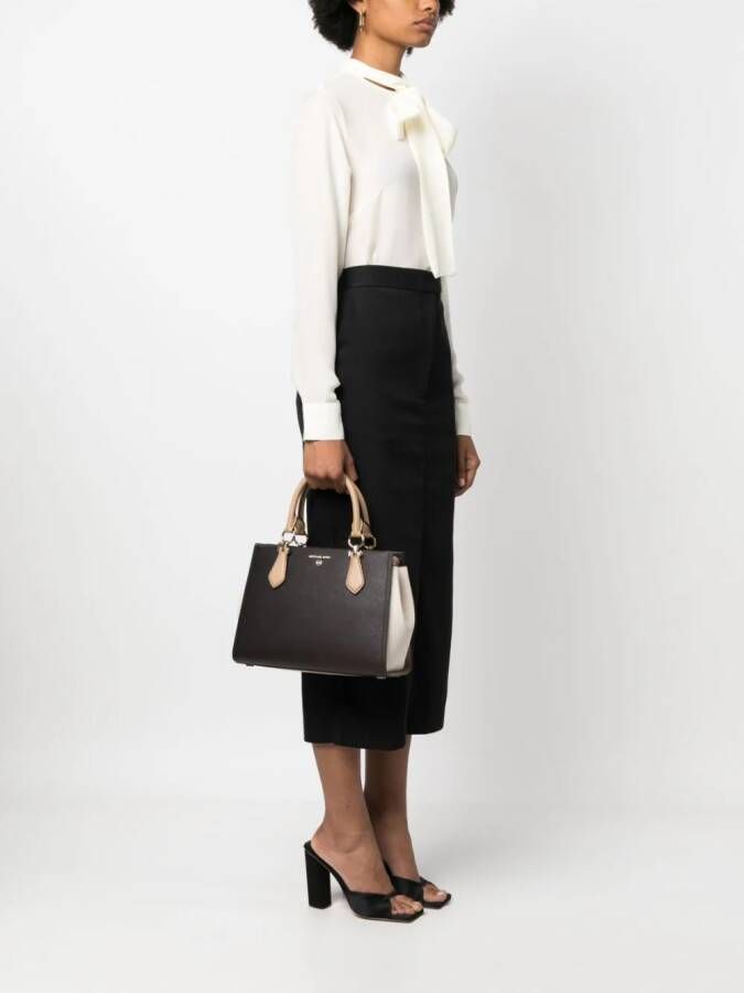 Michael Kors Marilyn shopper met logo Bruin