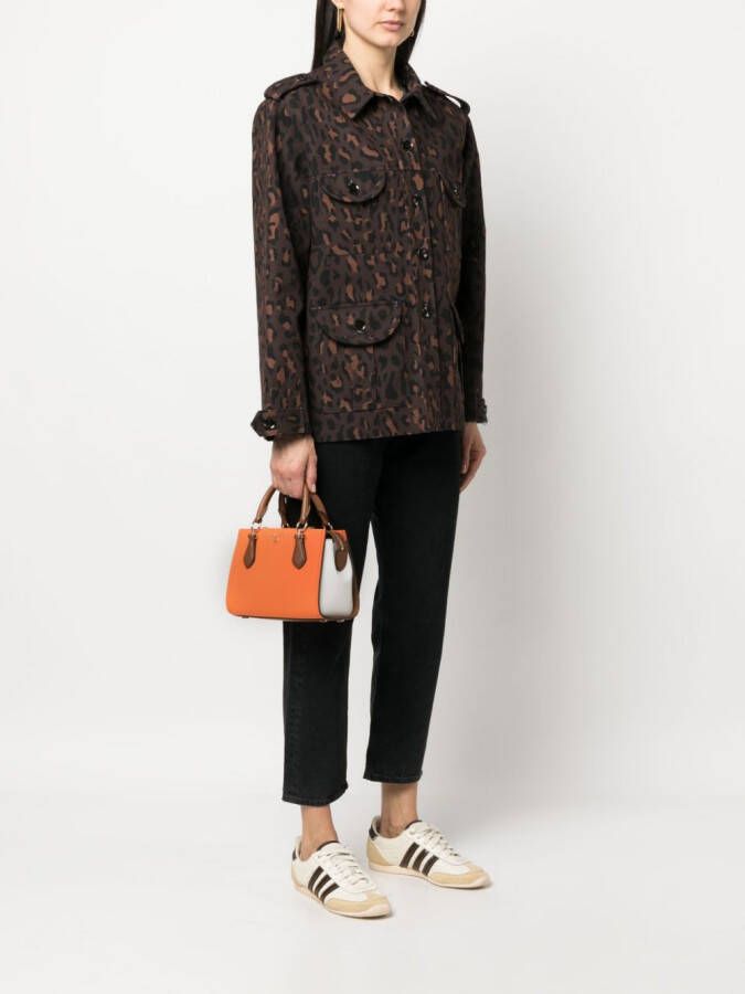 Michael Kors Marilyn Saffiano kleine shopper Oranje