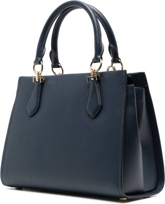 Michael Kors Marvin leren boekentas Blauw
