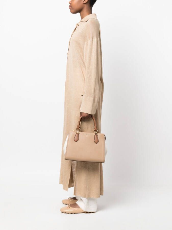 Michael Kors Marilyn leren shopper Beige