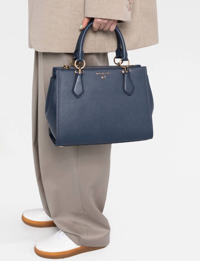 Michael Kors Marilyn leren shopper Blauw