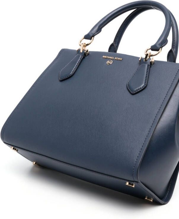 Michael Kors Marilyn leren shopper Blauw