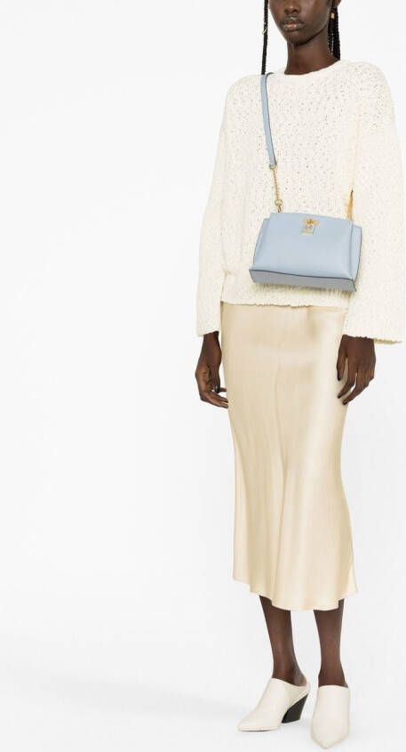 Michael Kors Messengertas met logoplakkaat Blauw