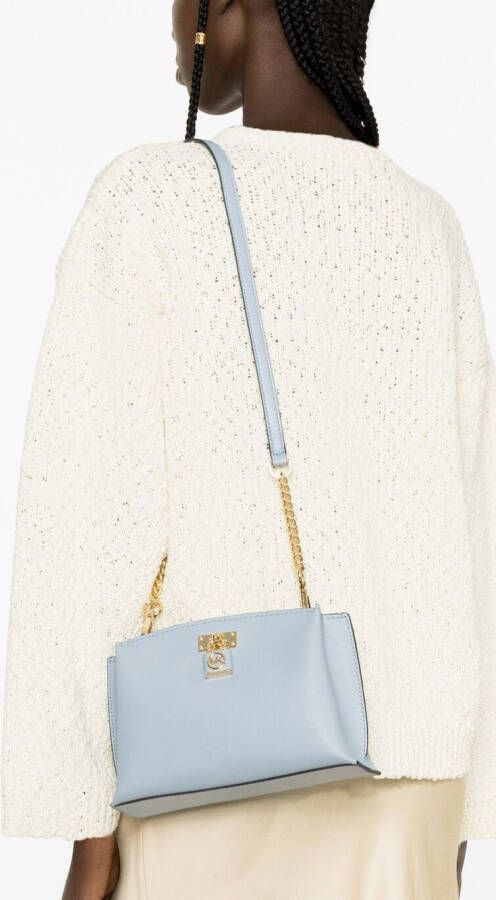 Michael Kors Messengertas met logoplakkaat Blauw