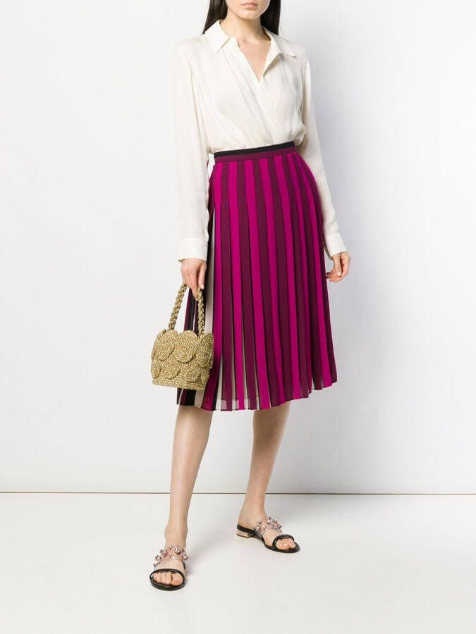 Michael Kors Midi plooirok Roze