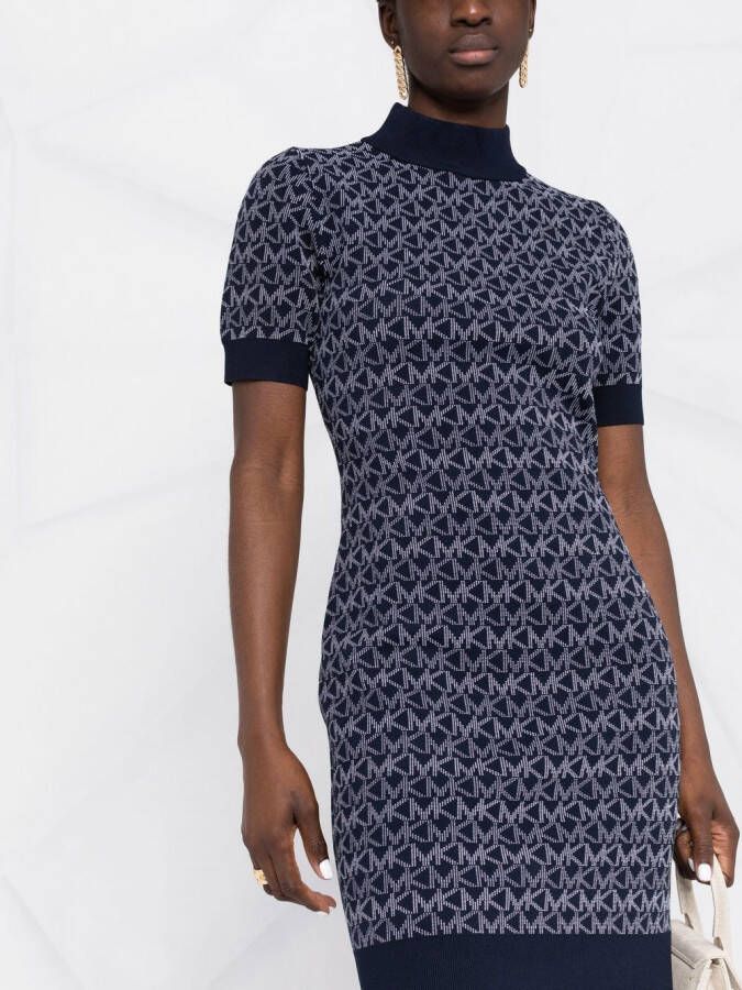 Michael Kors Mini-jurk met jacquard Blauw