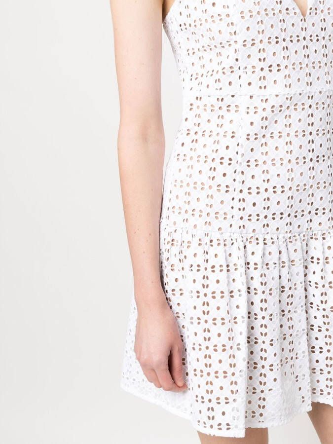 Michael Kors Mini-jurk met ringlets Wit
