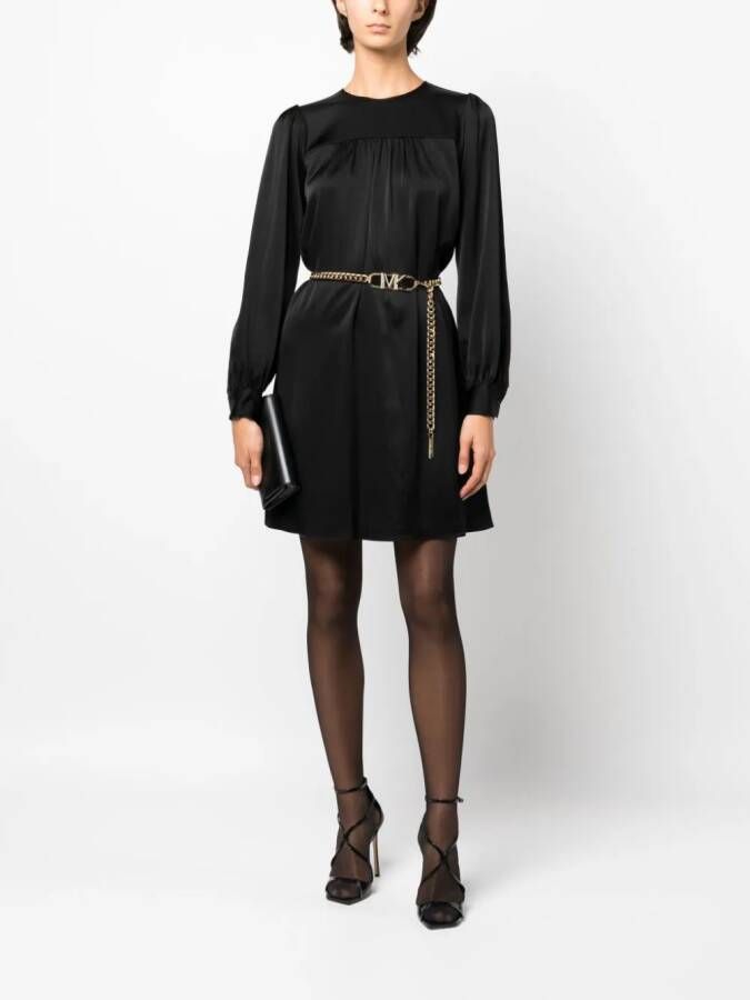 Michael Kors Mini-jurk met satijnen afwerking Zwart