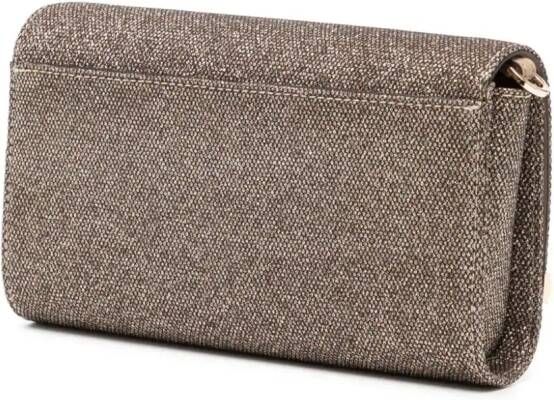 Michael Kors Mona clutch met glitter Goud