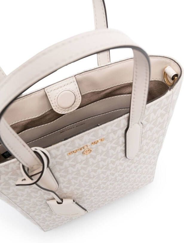 Michael Kors Shopper met monogrampatroon Beige