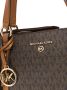 Michael Kors Nomad draagtas met logo Bruin - Thumbnail 4