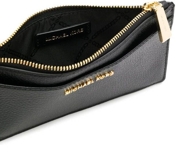 Michael Kors Pasjeshouder met logo reliëf Zwart