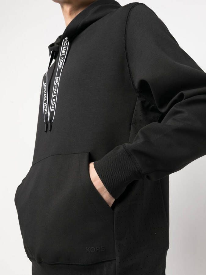 Michael Kors Hoodie met geperforeerd detail Zwart