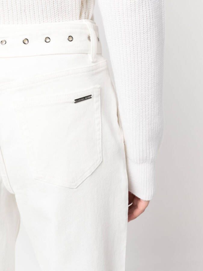 Michael Kors Jeans met geplooid detail Wit