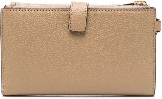 Michael Kors Portemonnee met logoplakkaat Beige