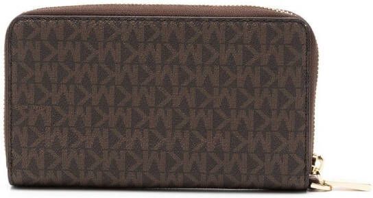 Michael Kors Portemonnee met logoprint Bruin