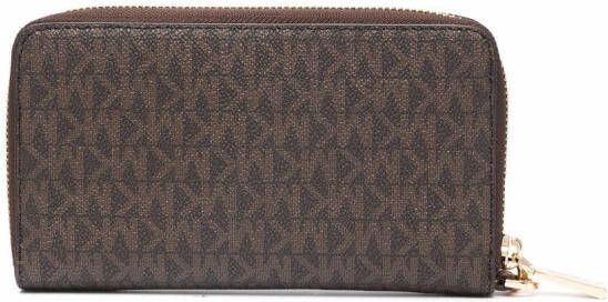 Michael Kors Portemonnee met monogram Bruin