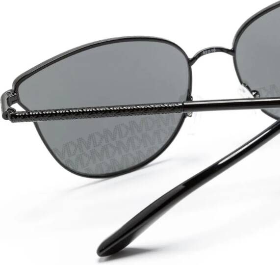 Michael Kors Salt Lake City zonnebril met vierkant montuur Zwart