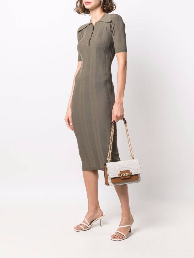 Michael Kors Schoudertas met monogram Beige