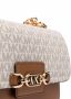 Michael Kors Schoudertas met monogram Beige - Thumbnail 4
