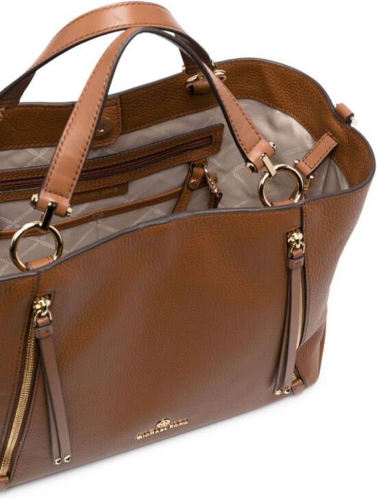 Michael Kors Shopper met logoplakkaat Bruin