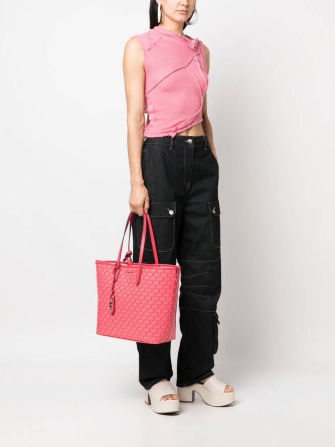 Michael Kors Shopper met monogram jacquard Roze