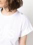 Michael Kors T-shirt met schouder epauletten Wit - Thumbnail 5