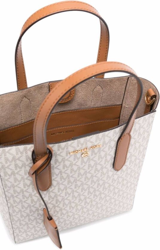 Michael Kors Sinclair schoudertas met logoprint Beige
