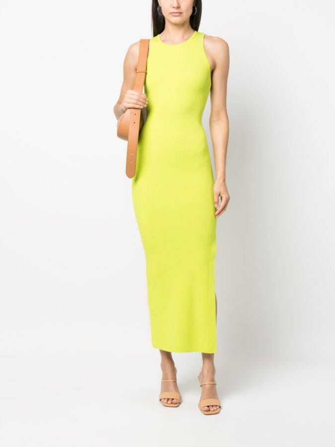 Michael Kors Ribgebreide jurk Groen