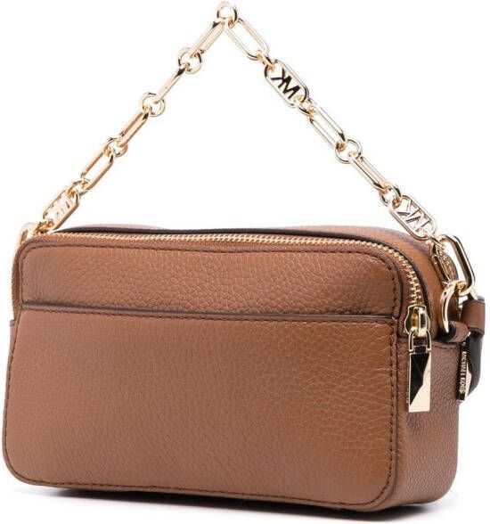Michael Kors Leren crossbodytas Bruin