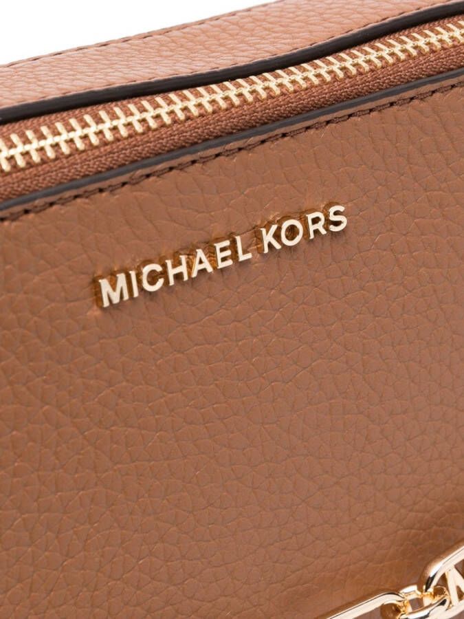 Michael Kors Leren crossbodytas Bruin