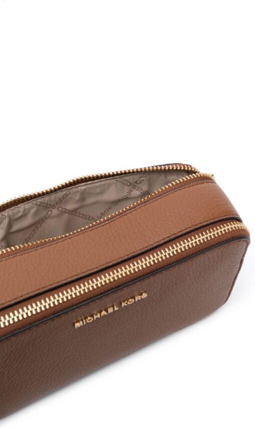 Michael Kors Leren crossbodytas Bruin