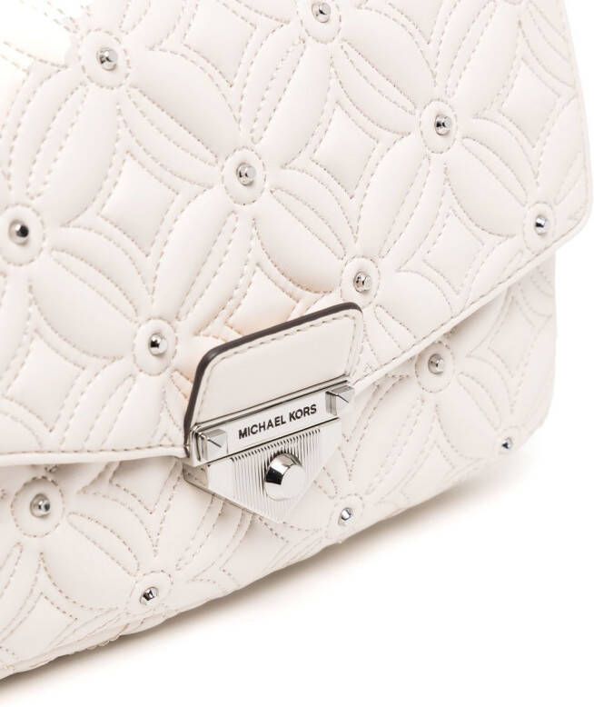 Michael Kors Soho gewatteerde schoudertas Wit